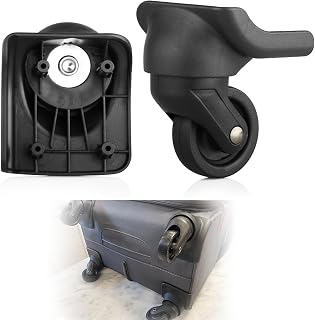 Pair of Replacement Luggage Wheel Repair Suitcase Bag Parts Spinner Wheels for Customs Box, Luggage Repair Wheels with Screws
