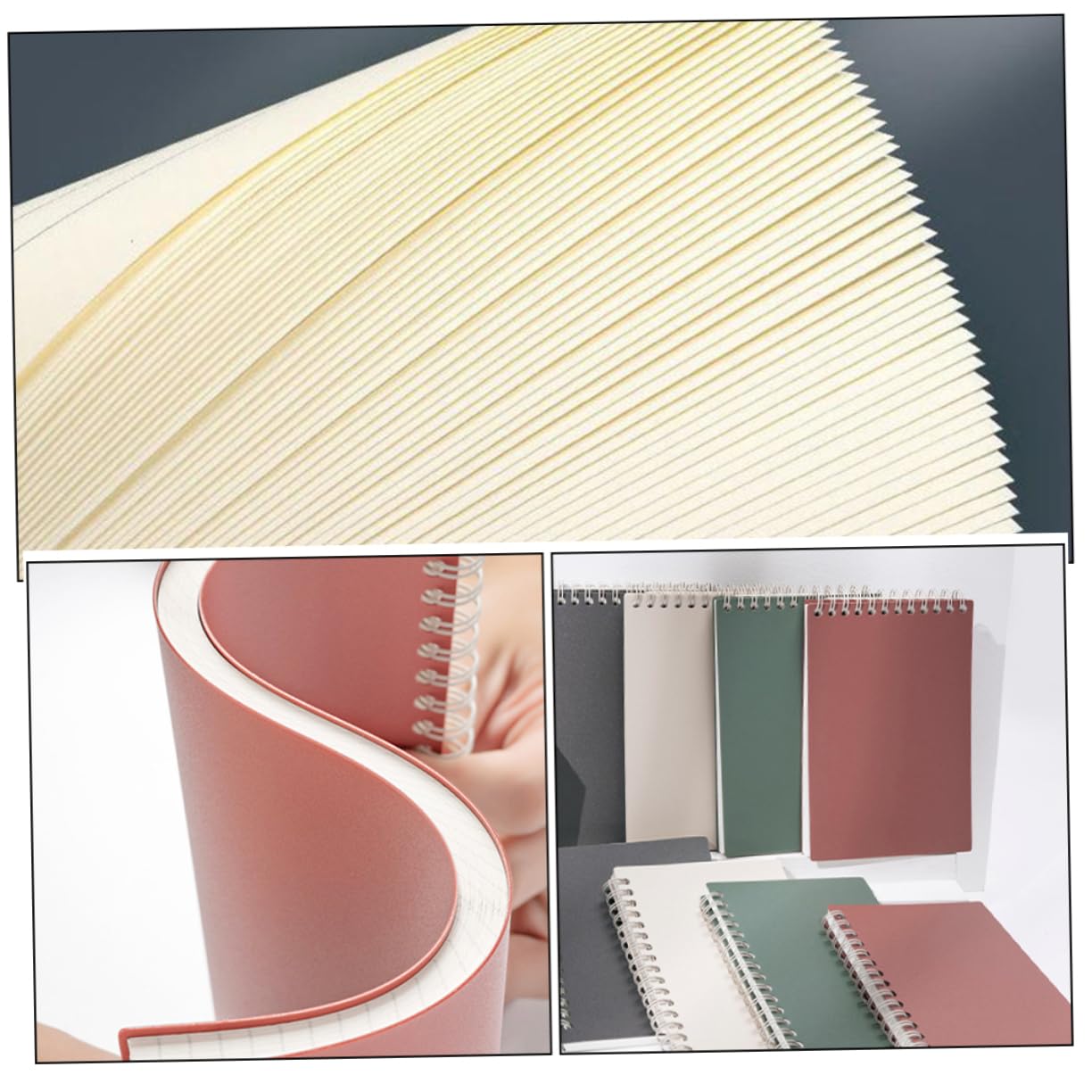 Operitacx 10pezzi Quaderni Con Chiusura Scatto Quaderni Minimalisti Righe Per Scuola Facile Trasporto Per Scrivere Disegnare Tenere Un