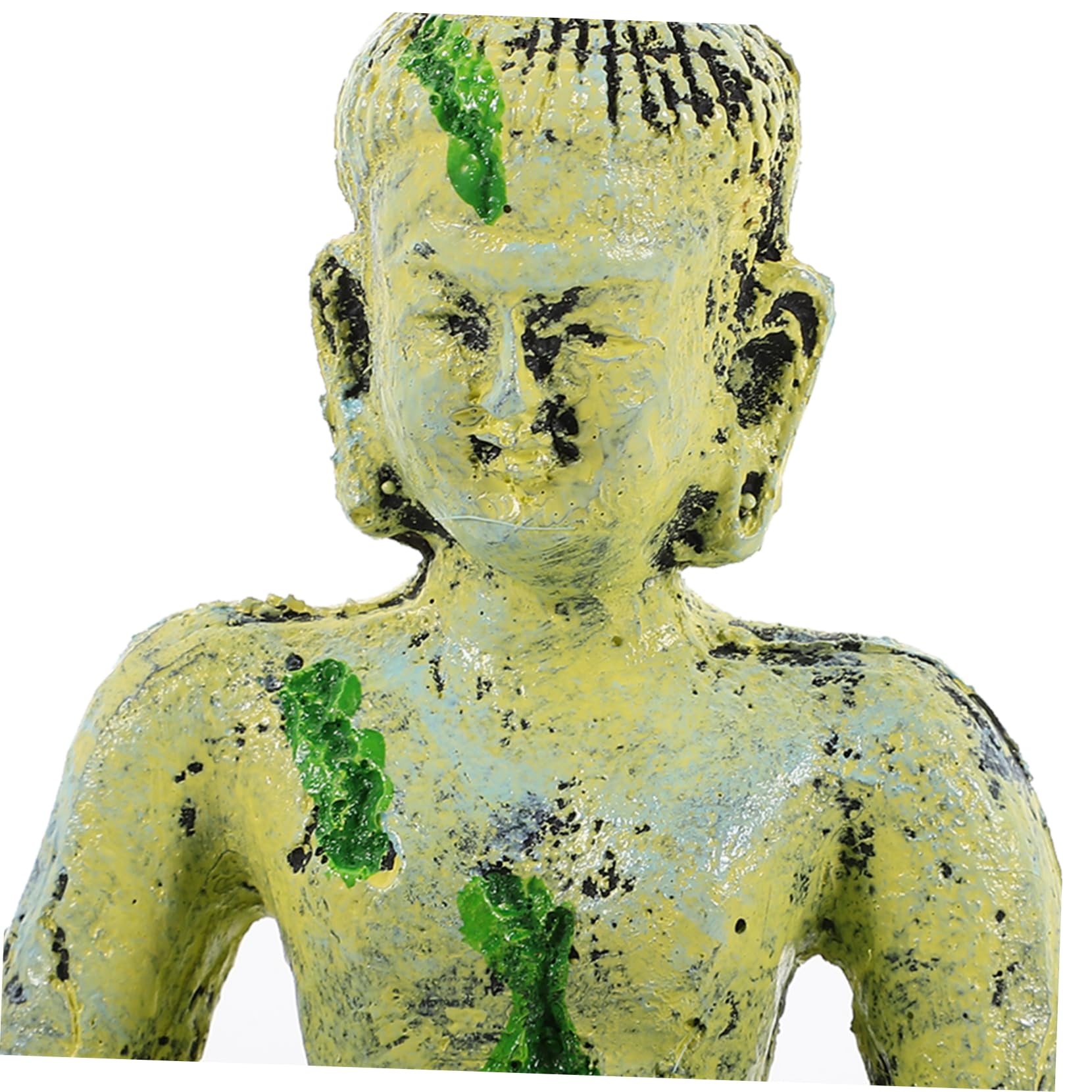 Toddmomy 2pezzi Decorazione Acquario Resina Con Buddha Seduto Ornamento Sicuro Per Pesci Design Artistico Per Paesaggi Sottomarini Adatto Acquari e Salata Resistente e Duraturo