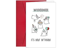 Spooky and Sweet Halloween Birthday Card