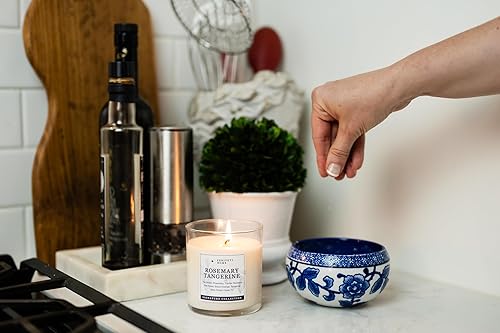 Miniatura 2 de PERIPETI Home - Vela perfumada de romero + mandarina, mecha clásica, cera de soja natural de 8.5 onzas para aromaterapia energizante, fragancia