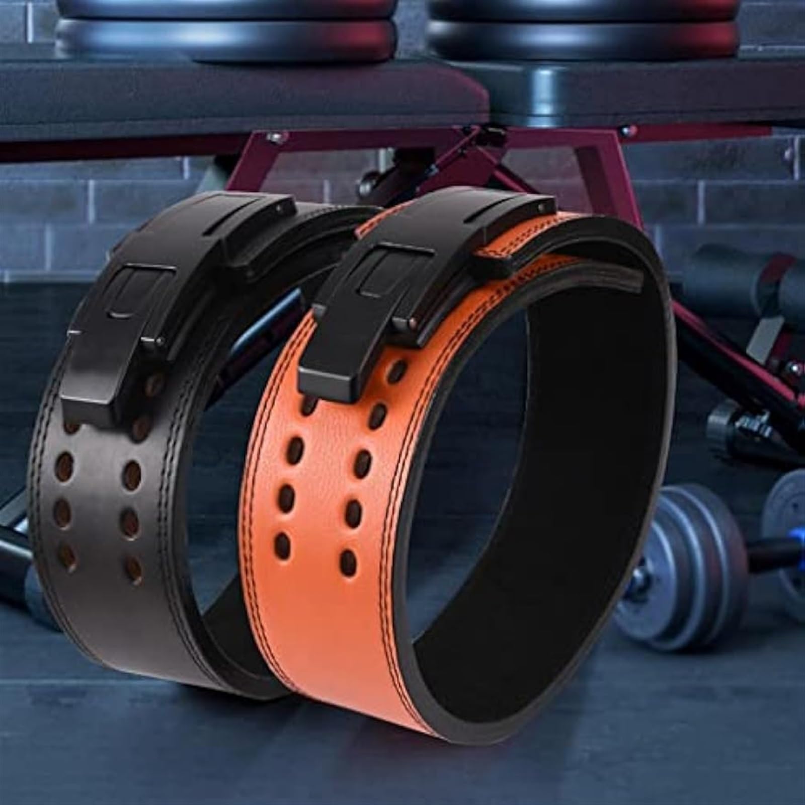 Fitness-Hebel-Gewichtheber-Ledergürtel – robuster Hebelgürtel, 10 cm breit for Rückenunterstützung, Kraft-Gewichtheber-Training, Fitnessstudio und Fitness (Farbe: Schwarz, Größe: S) (Color : Black,