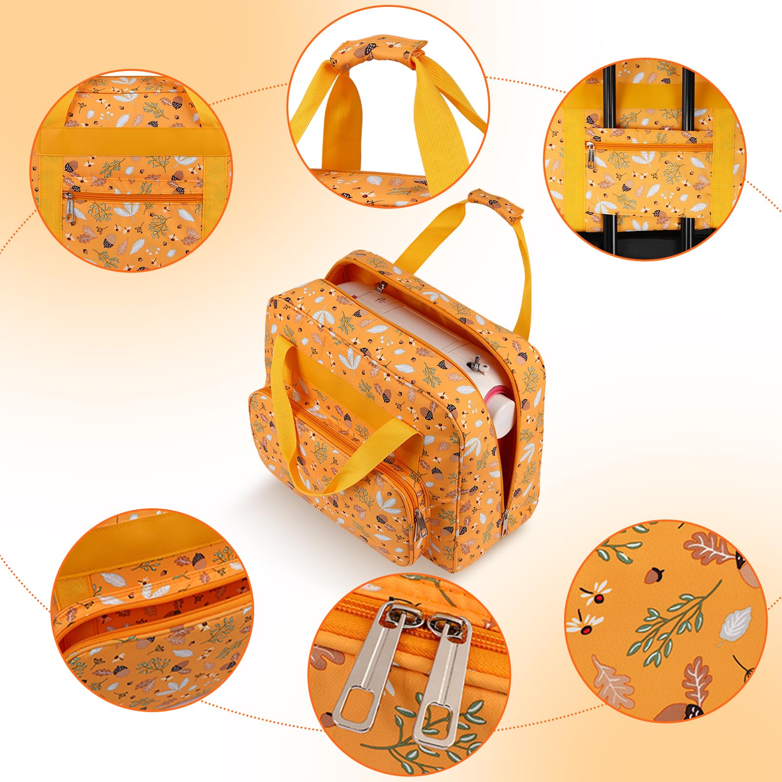 Torba na maszynę do szycia z kieszeniami na maszyny do szycia i akcesoria do szycia, torba transportowa i do przechowywania, 43 x 32 x 21 cm, dla większości Singer, Brother, Janome w