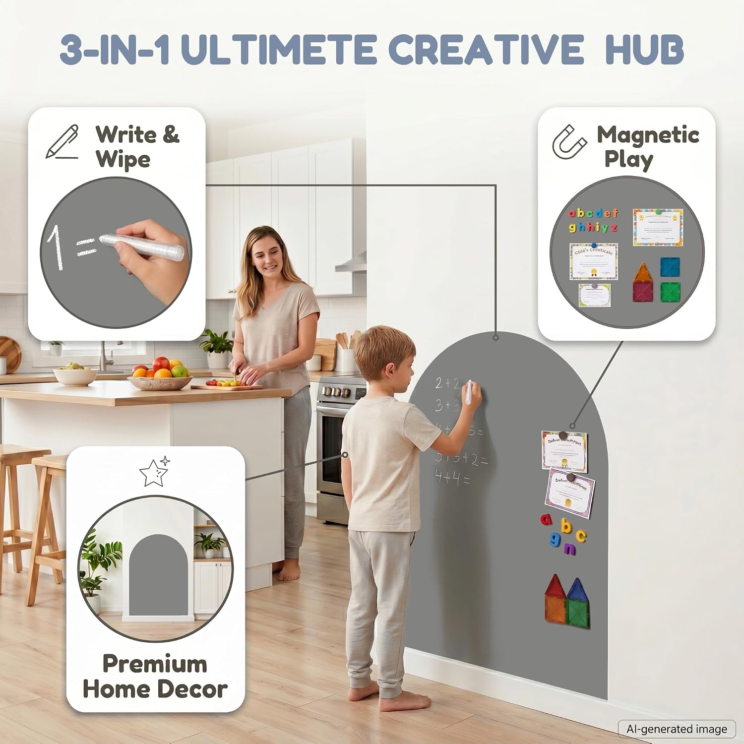 Magnetic Arch Wall Decal: Extra-Large Canvas for Kids’ Big Ideas