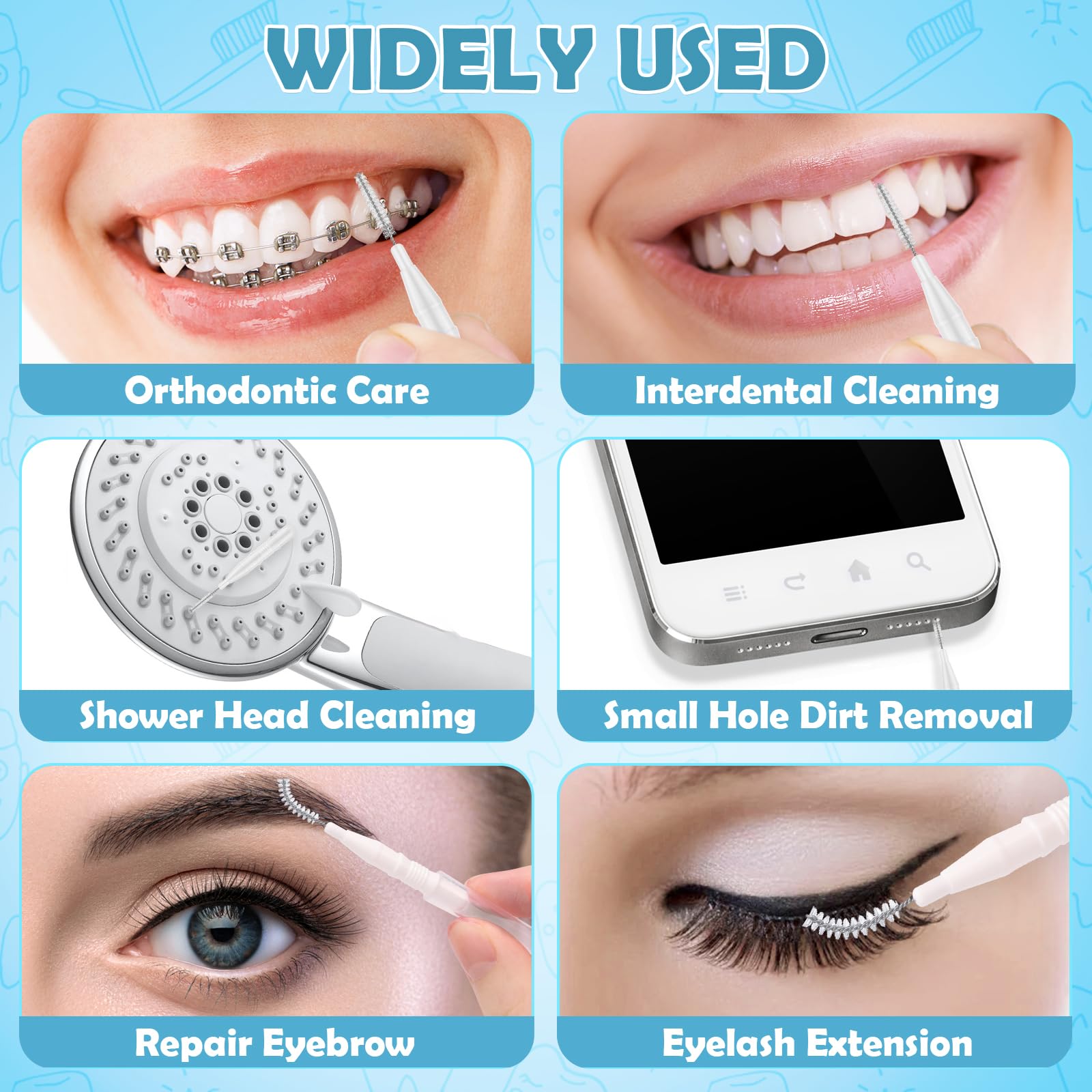 MAPVOLUT Cepillo interdental blanco