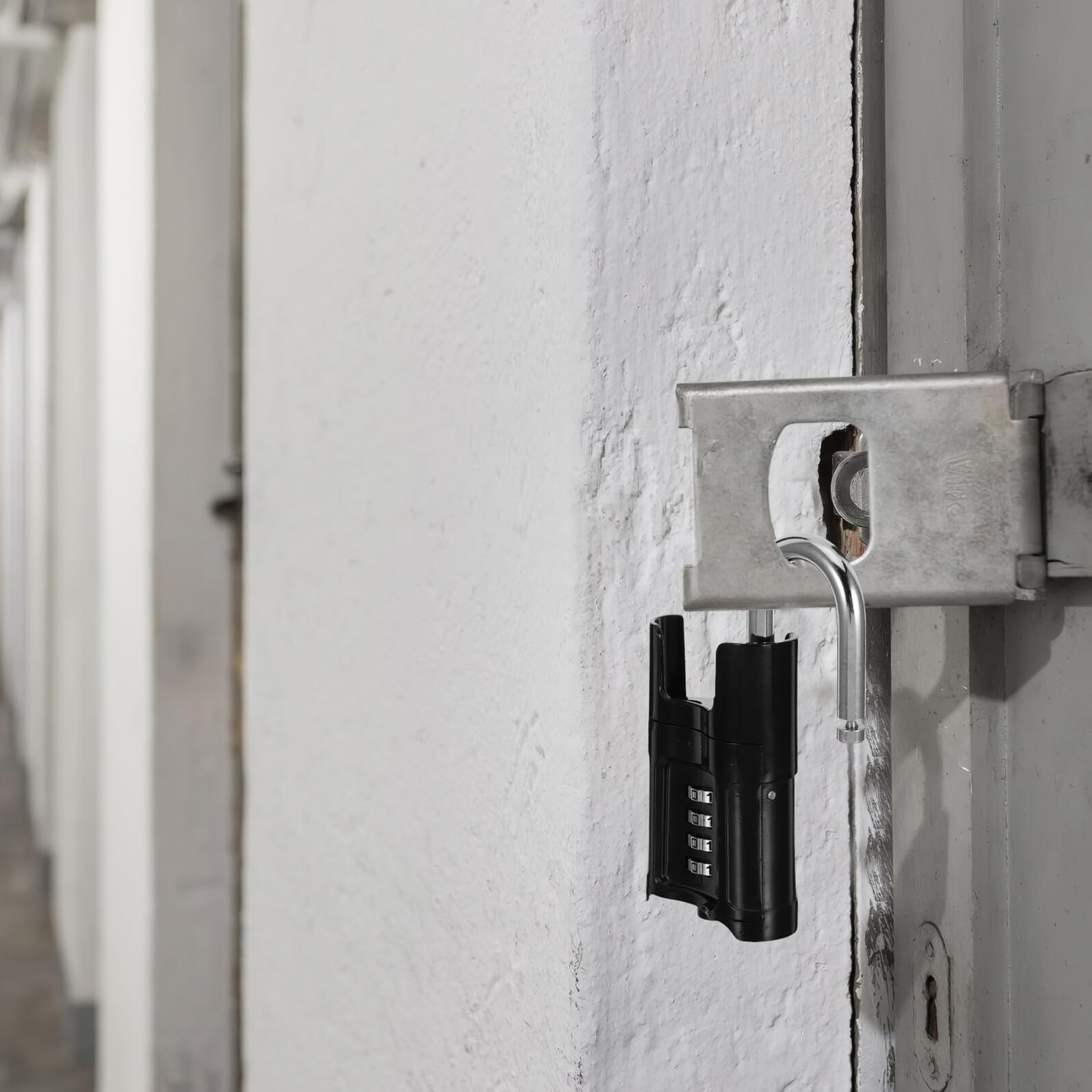 Cadenas à Combinaison Extérieur Résistant aux Intempéries en Alliage de Zinc Étanche avec Code Réinitialisable 4 Chiffres pour Portails, Garages, Casiers et Boîtes à Outils