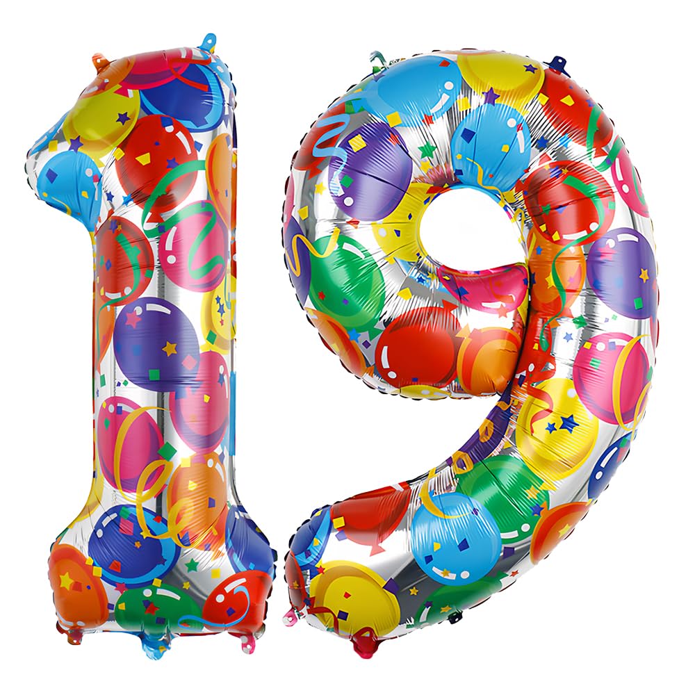 Foil Globo Número 5 Azul 40" (101cm), Inflable Helio o aire, Gigante Numeros 0-9, 10-19, 20-29, 30-100, Grande Globos Decoración para La Boda Aniversario y Cumpleaños Fiestas — view 452