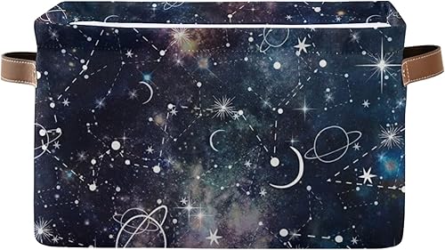 Miniatura 10 de Contenedor de almacenamiento de lona con patrón de flores de mariposa y animales, cesta de almacenamiento grande, caja de almacenamiento plegable