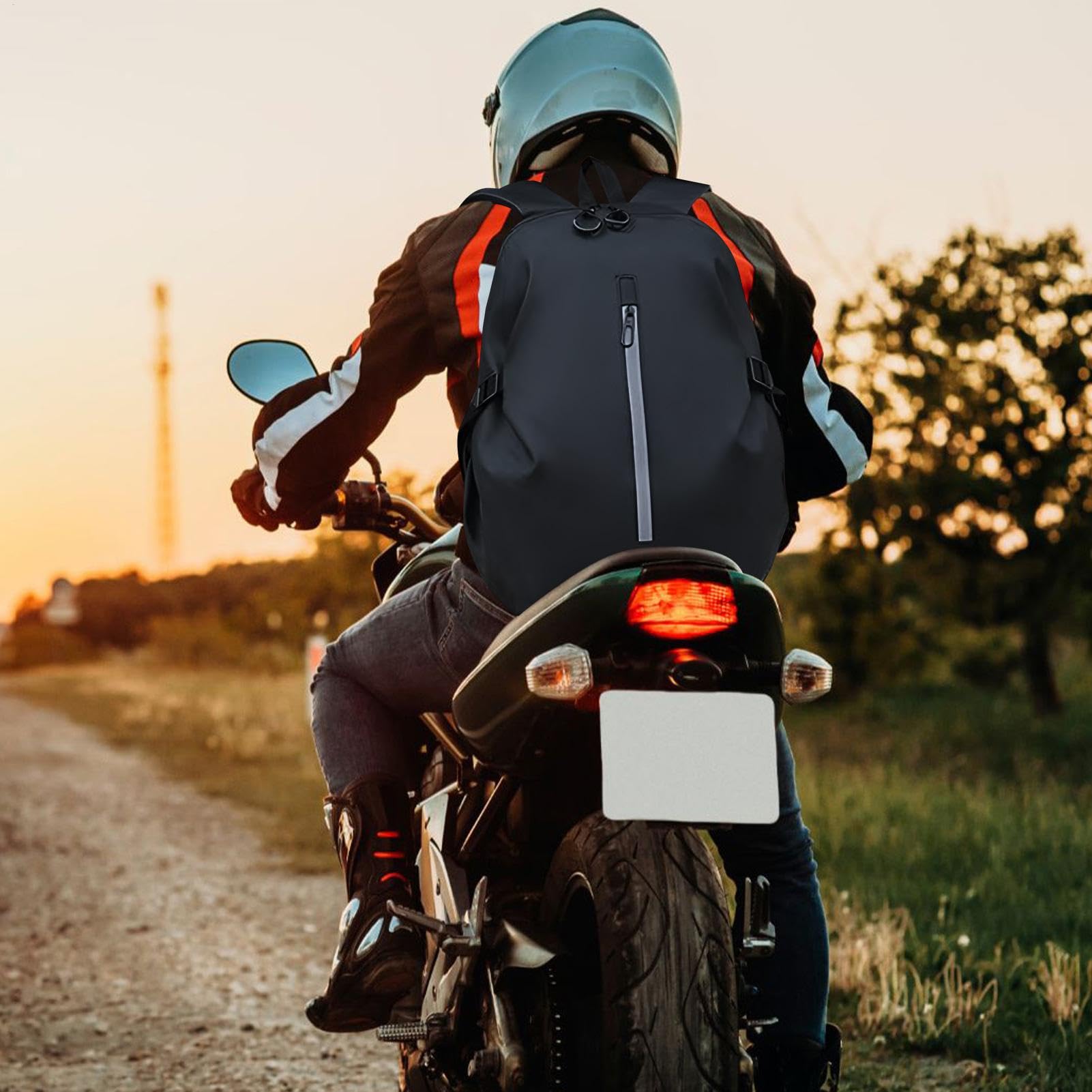 Borsa per moto, zaino per il casco motociclistico - Zaino per moto impermeabile,Viaggia Daypack, borsa da basket multifunzionale per uomini e donne
