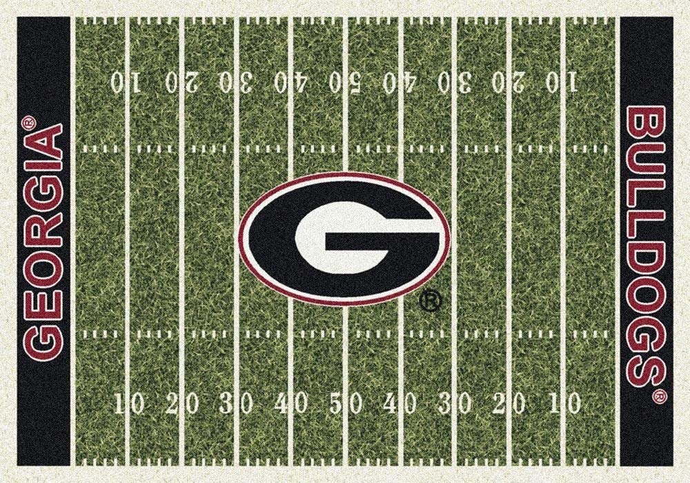 Georgia College Home Field Area Rug, 7'8" x 10'9"