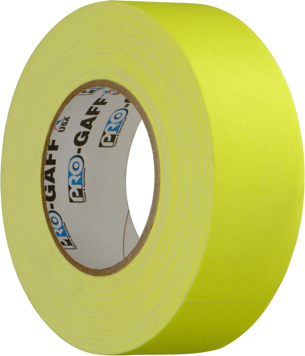 Pro Gaff/Gaffers Tape .5, 1, 2, 3, 4 Inch Widths X Variable Lengths, 2 Inch, Fl. Yellow