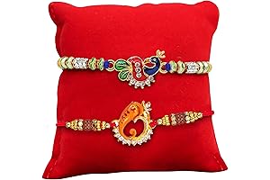 TIED RIBBONS Set of 2 Rakhi for Brother Rakhi for Bhaiya |...