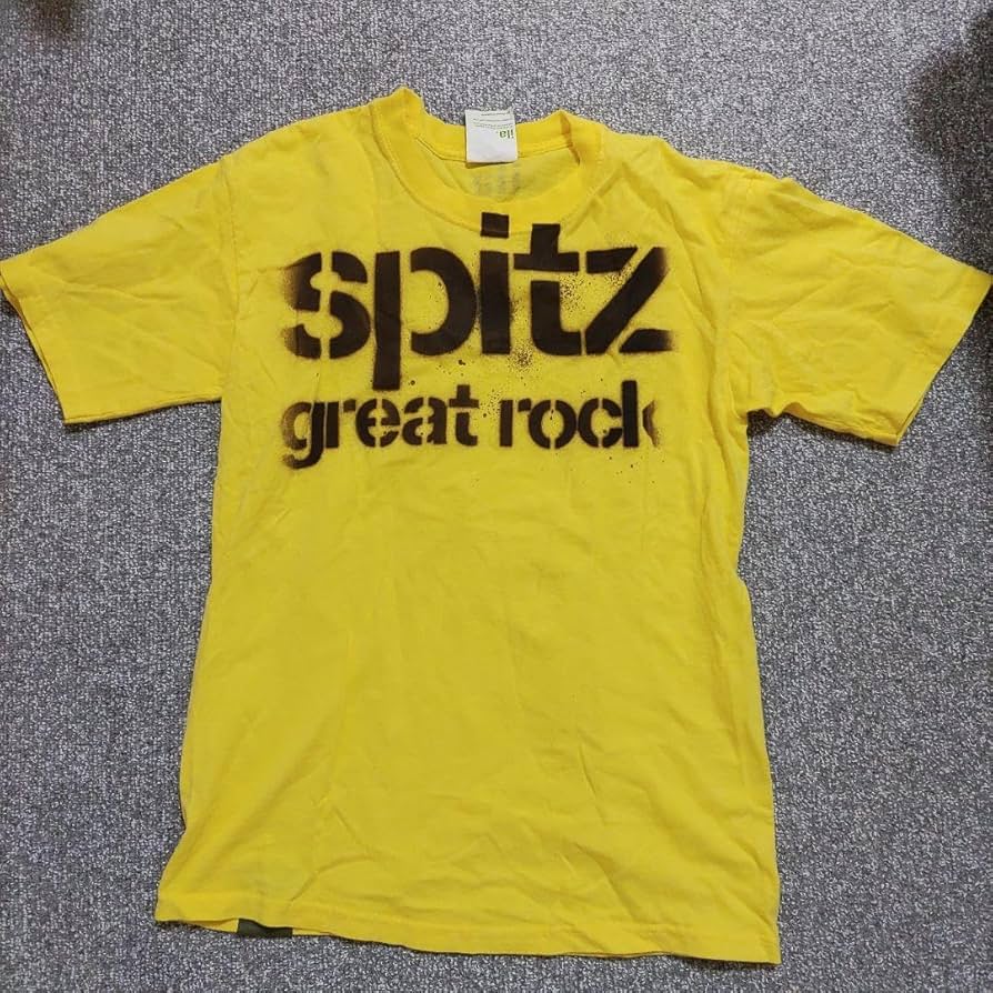 SPITZ　スピッツ　ila　Ｔシャツ　黄色　S 三日月ロック　未使用品 Amazon.co.jp: スピッツ Spitz Tシャツ 黄色 ila 2002年