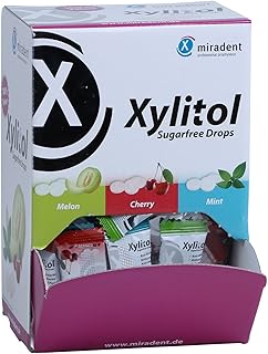 Miradent Xylit-Bonbons - Sch&uuml;ttbox 100 St&uuml;ck