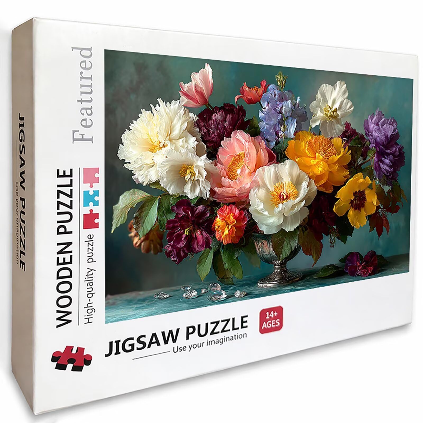 Flor Puzzle de 2000 Piezas para Adultos, Puzzle Madera con Caja 99x70cm, Rompecabezas Adultos de Alta Dificultad, DIY Juego de Rompecabezas, Pasatiempo Creativo, Decoración de Verano, (Color) O-8114