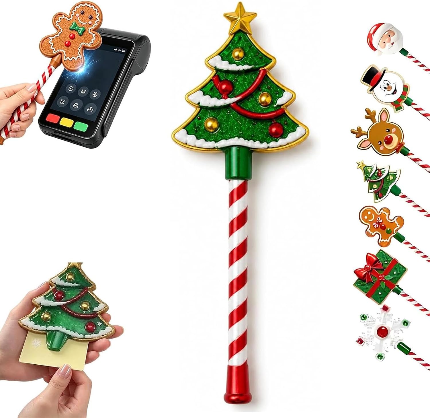 Lityso Christmas Payment Wand, Xmas Tree Credit Card Wand Tap to Pay