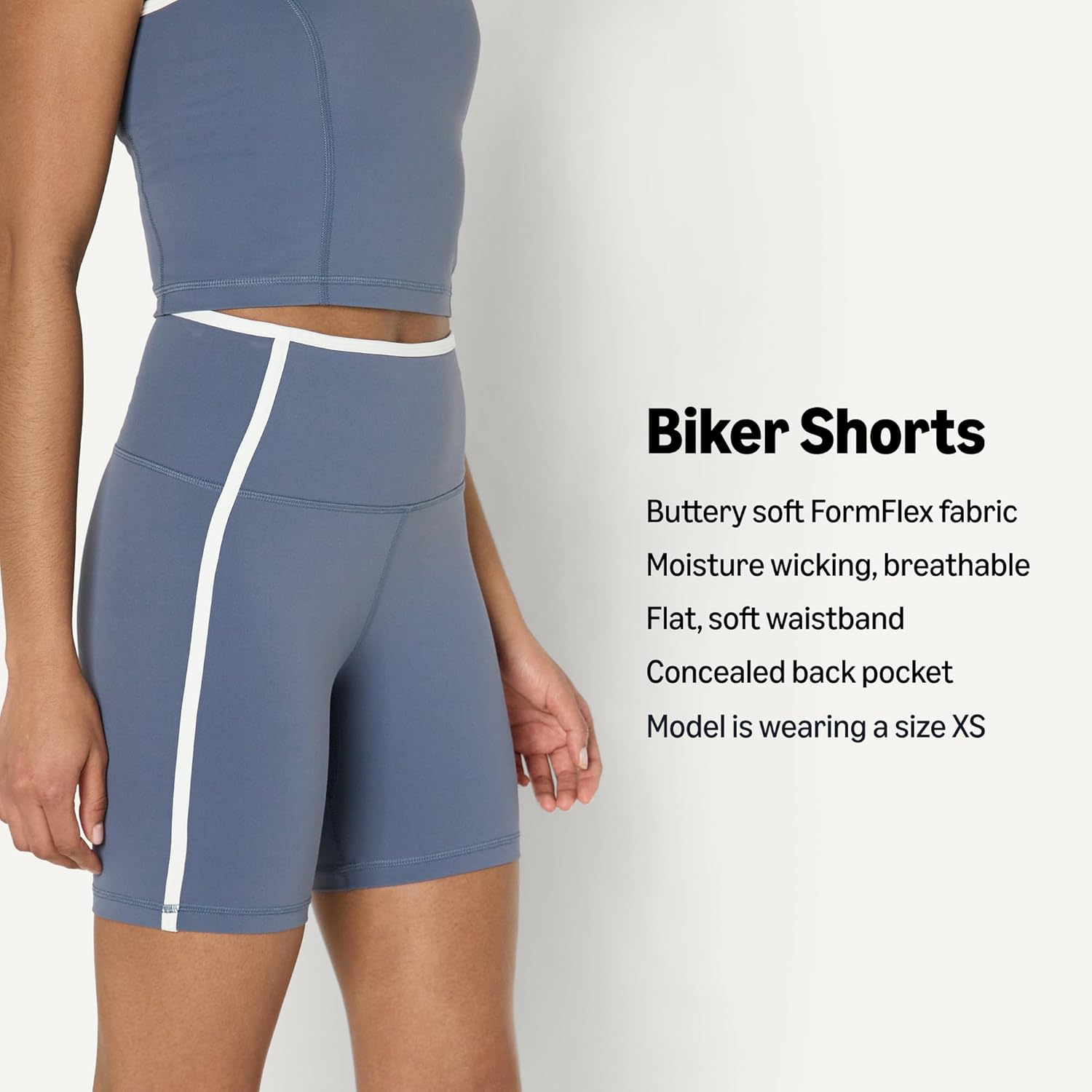 Amazon Essentials Women's Active FormFlex Buttery Soft High Waist 6" Biker Shorts with Contrast Trim - Image 4