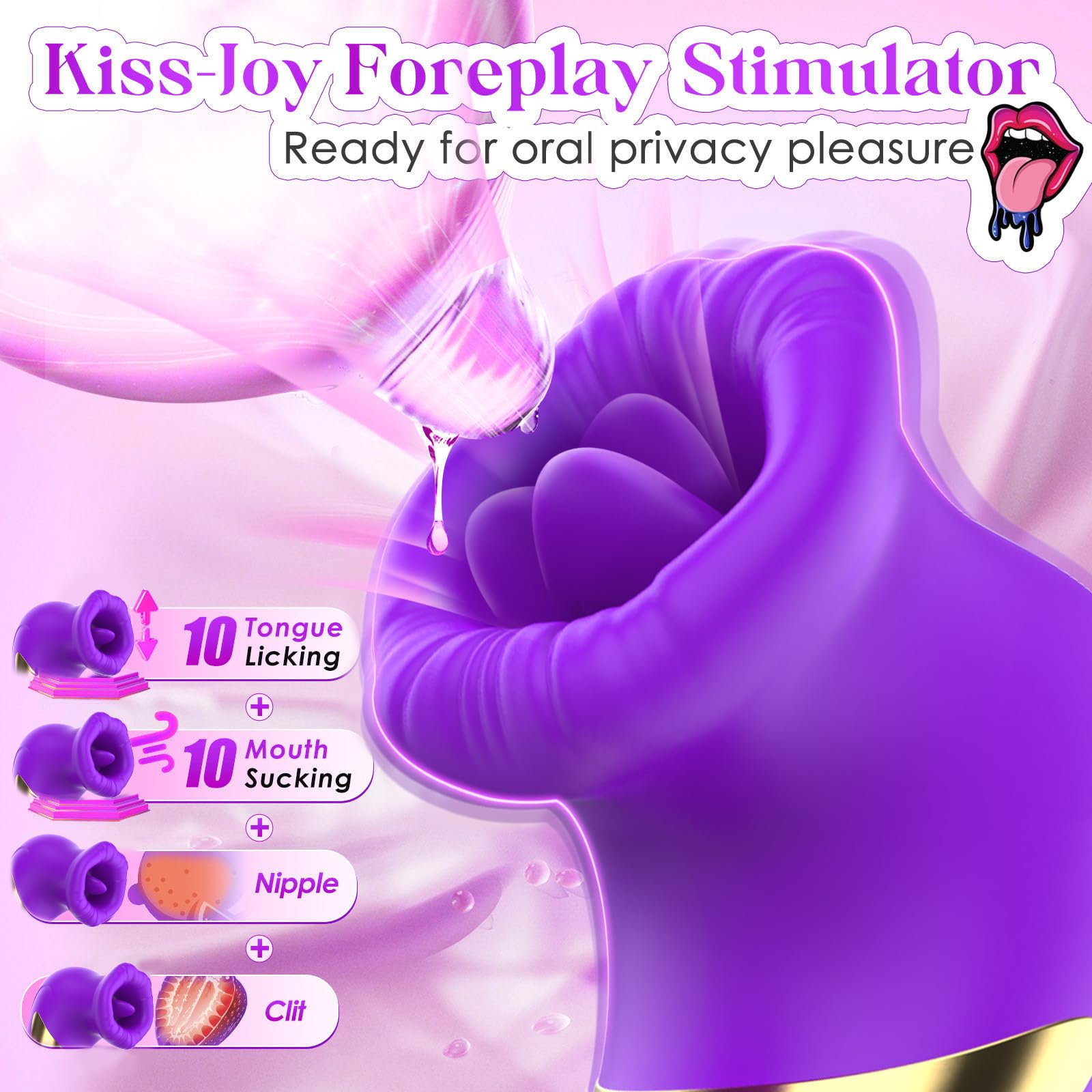 sex toýs femme Vibromasseur, Femme Clitoridien Puissant va et vient sextoyse - clitoridien Sex Toýs Couple Sextoy Stimulateur Clitoridien - Sextoys femme avec 10 Modes Gode Vibro-Masseur