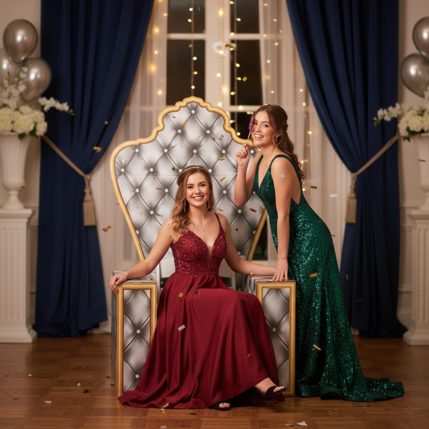 44" x 23" x 71" 3D Royalty Chair Cardboard Cutout Stand-Up