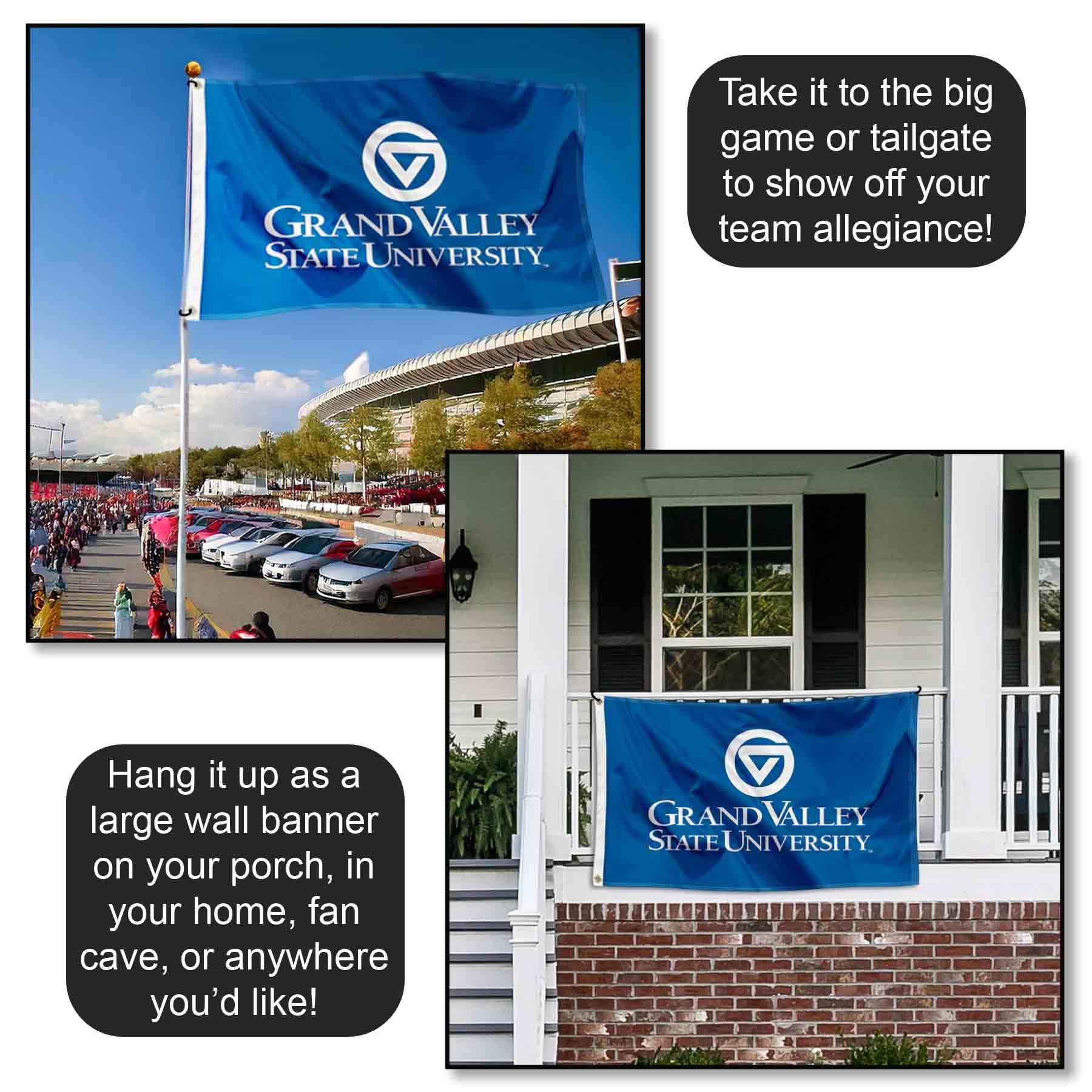 GVSU Lakers 3x5 Flag - Officially Licensed Grand Valley State University Flag - View #9