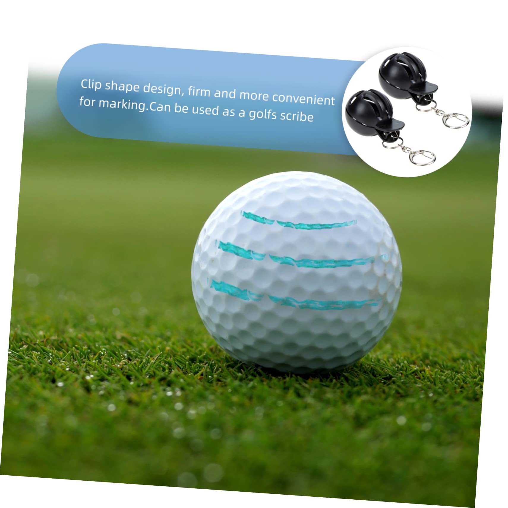 VANZACK Golf-Liner Kombinierte Kits Golf-Marker Golflinienmarkierung Golfball personalisiert Golfball Marker Golfball-Linienmarkierungswerkzeug Golfballmarker-Schablone Abs