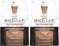 Vista 6 de Syntrax Nutrition, crema micelar fresca, caseína micelar nativa, batido de fresa, 2 libras.