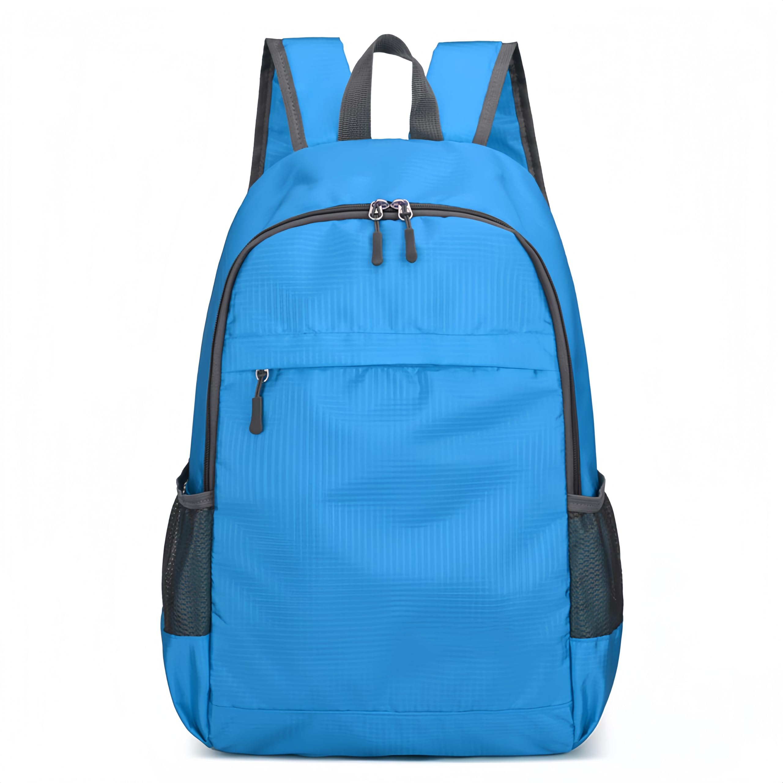 YYKSYDPT Lightweight Foldable Backpack for Mens Womens,Waterproof Hiking Daypacks,Packable Rucksacks Mountaineering Climbing Travelling Outdoor Camping Cycling Walking Biking (Light blue)