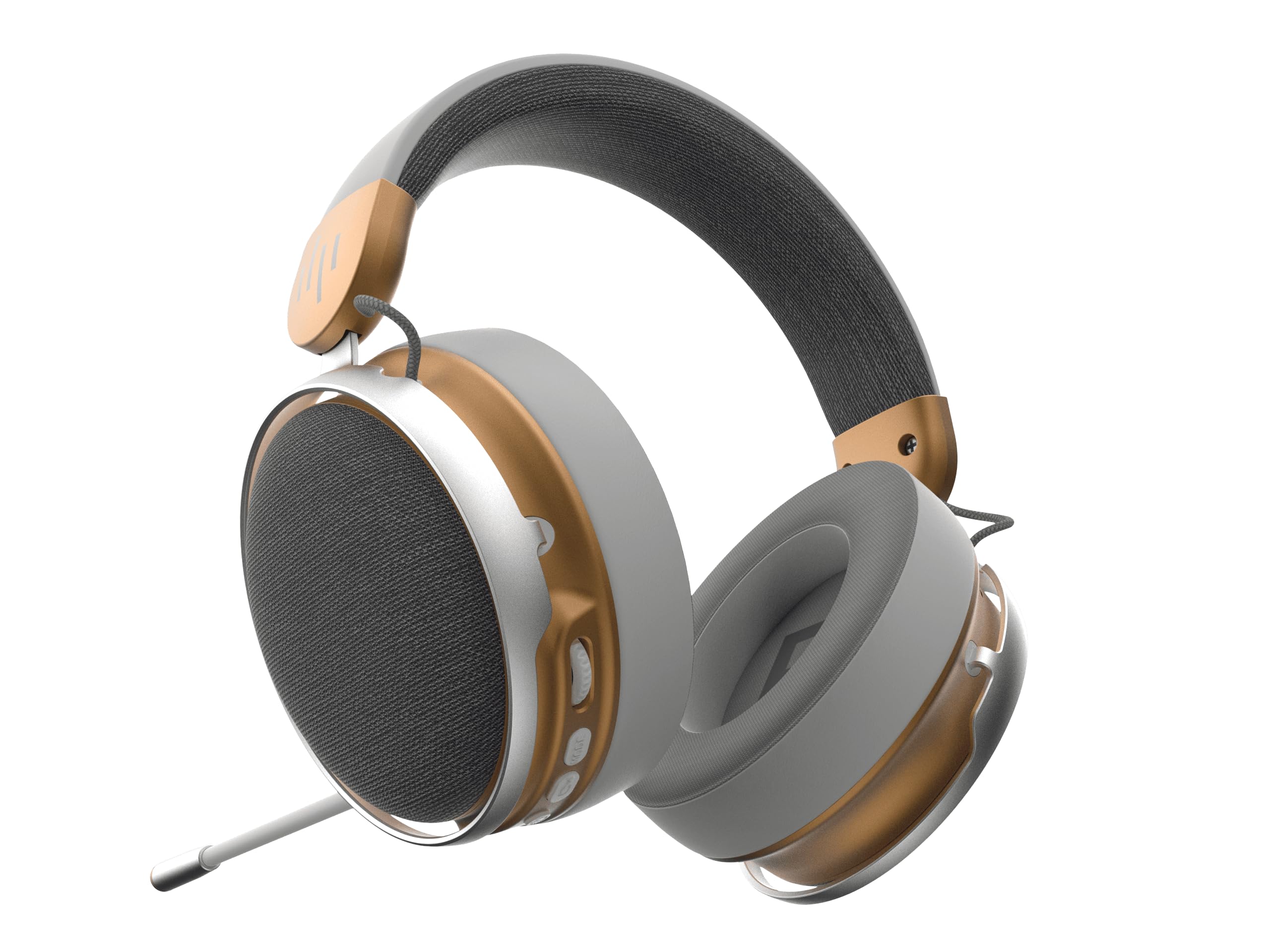Dark Project SONO - Cuffie wireless da gioco, Bluetooth 5.3 e 2,4 GHz, driver al neodimio a doppia camera da 53 mm con diaframma composito, microfono omnidirezionale staccabile e cuscinetti auricolari