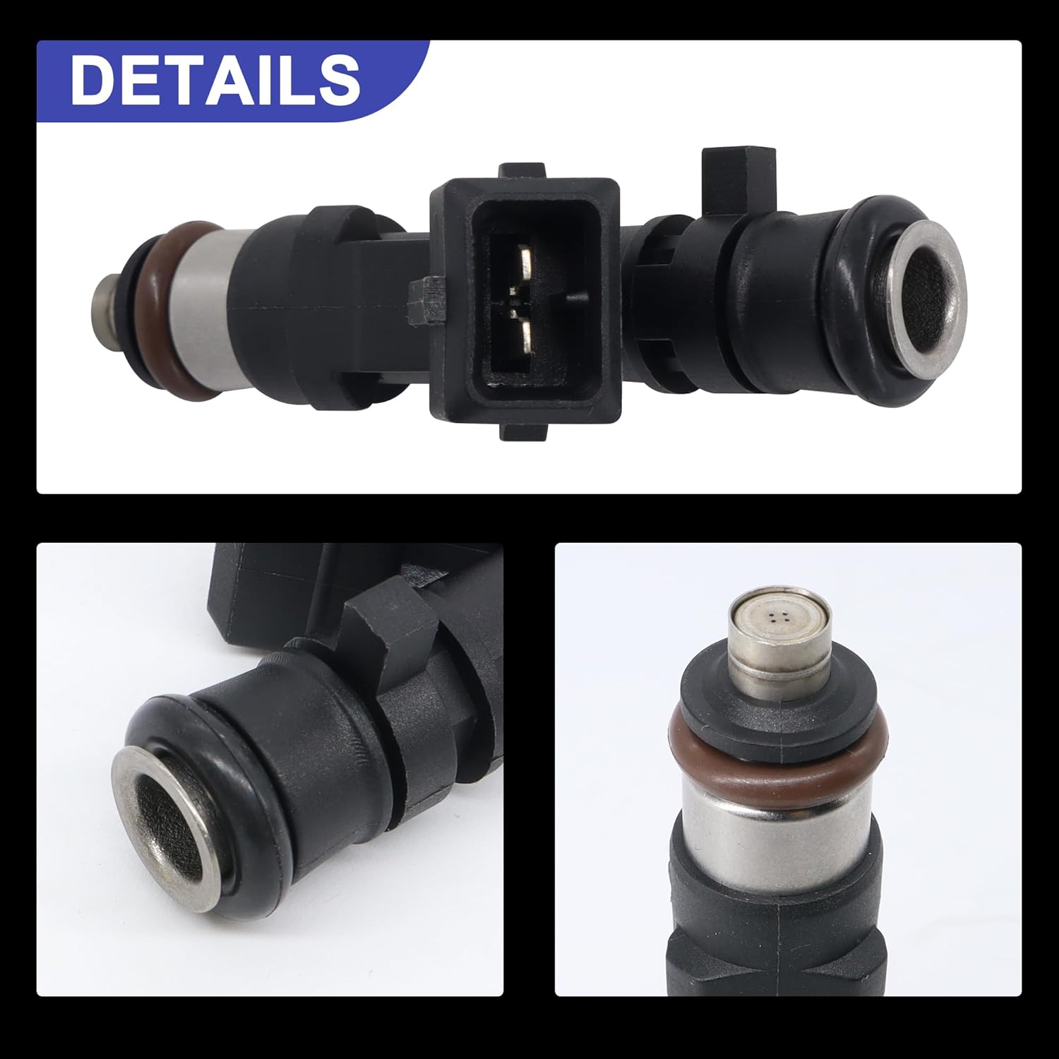 HiSport Fuel Injector 0280158205 Compatible with Chevrolet Cruze 2011-2015,Cruze Limited 2016,Sonic 2012-2016 2018,Trax 2013-2016,Replacement for Buick Encore 2013-2015 2017-2019, L4 1.6L 4PCS