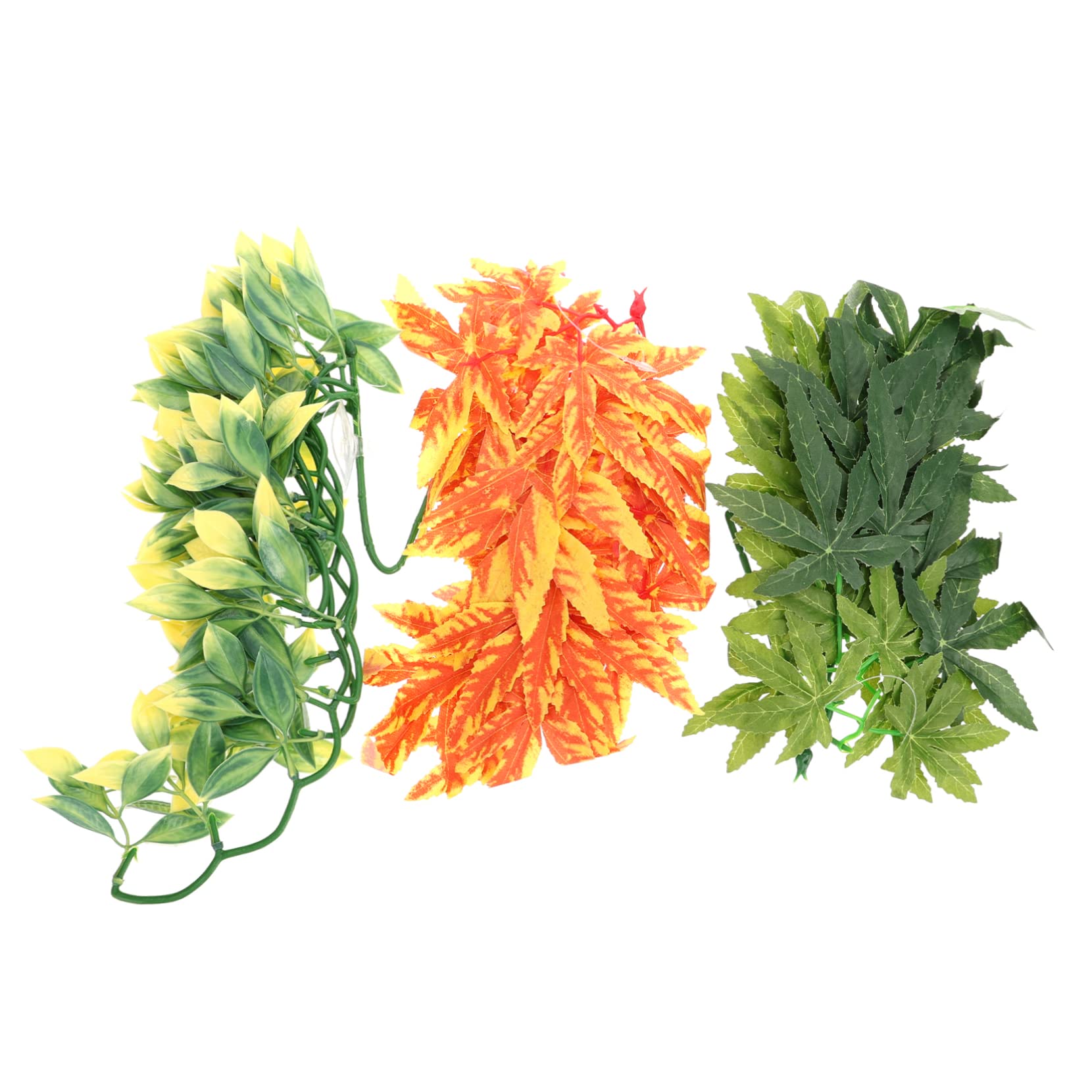 Toddmomy Aquarium Plant Reptile Habitat Decor Supply Flexible and Stable Fake Hanging Vines