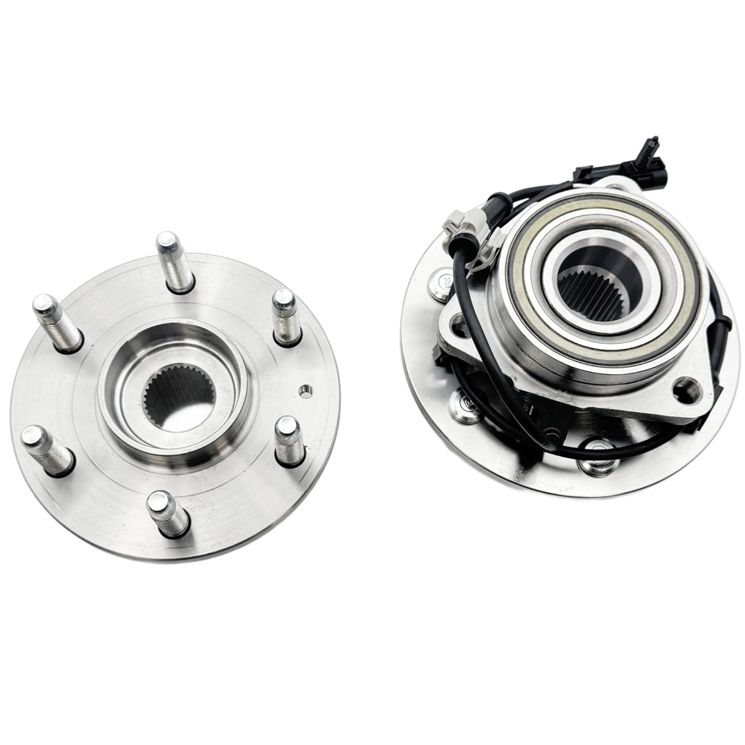 2Pcs Front Rear Wheel Bearing and Hub Assembly fit for 2008-2017 Buick Enclave, for 2009-2017 Chevy Traverse, for 2007-2016 GMC Acadia, for 2007 Acadia Limited, for 2007-2010 Saturn Outlook (513277)