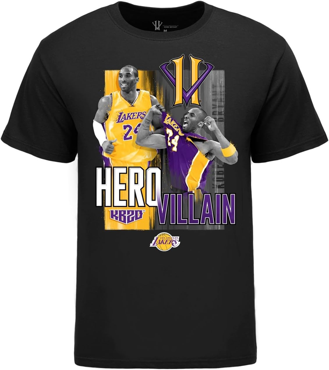 KB20 Kobe Bryant Hero Villian Basketball T-Shirt