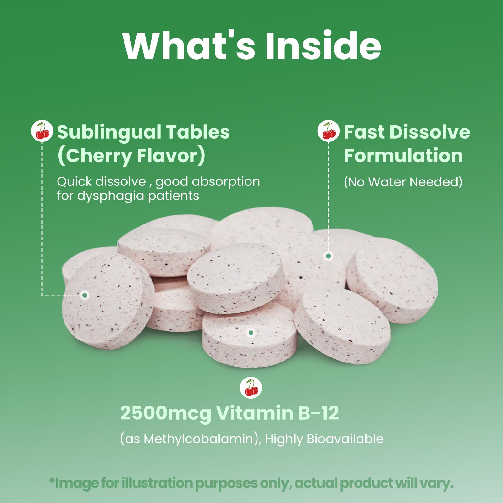 Vitamin B12 Methylcobalamin Sublingual 2500 mcg(4-Month Supply) — Amazon image 6