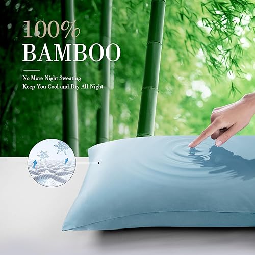 Miniatura 2 de Fundas de almohada corporal azul claro 20x54