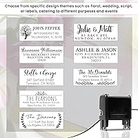 Vista 2 de Custom Address Stamps Self Inking or Wood Handle 20+ Designs to Choose from! Return Address Stamp Stamper Self Inking Personalized Customized Stamp