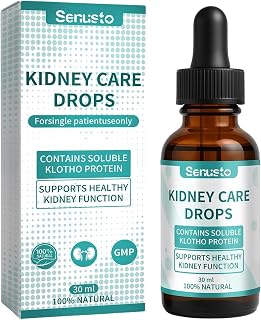 Senusto Kidney Drops-Supports Healthy KidneyFunction |Promotes Restful Nights, Less NighttimeDiscomfort Contains Soluble KLOTHO ProteinNon-GO,Alcohol-Free,1 fl oz