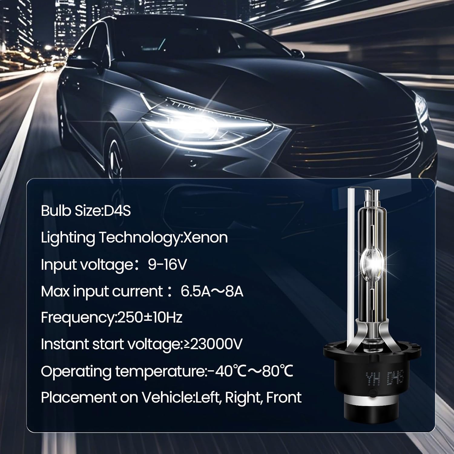 HID Headlight Ballast W/Igniter&D4S Bulb for Lexus ES300h ES350 GS300 GS350 GS430 GS450h GS460 GX460 IS250 IS350 LS460 RX350,DDLT003 85967-52020 KDLT003 85967-51040 Xenon Ballast Control Module