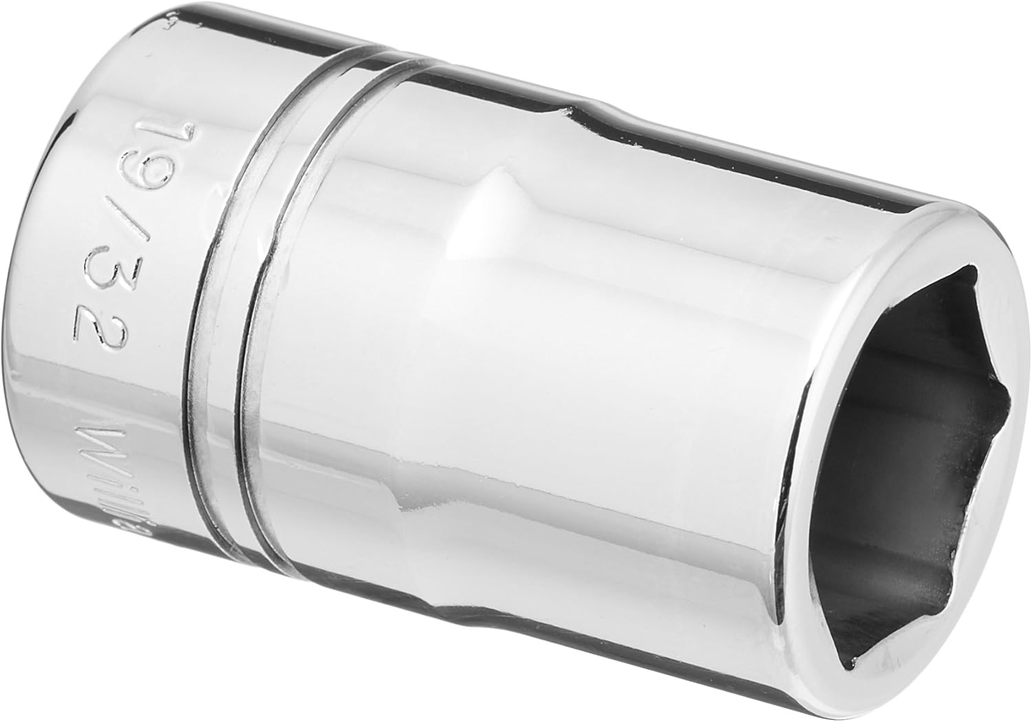 Williams ST-619 1/2 Drive Shallow Socket, 6 Point, 19/32-Inch