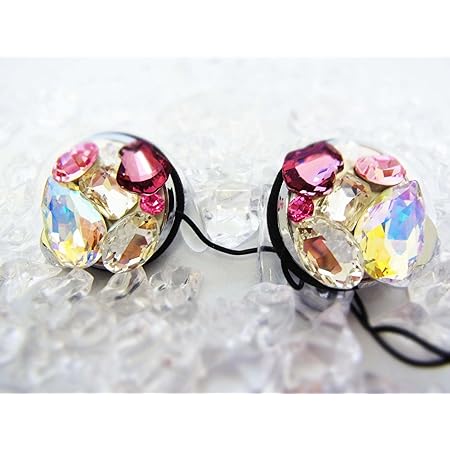 Amazon Co Jp スワロフスキーデコイヤフォン ビジュー盛 イヤーフックタイプ イヤホン 家電 カメラ
