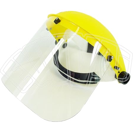 CASCHETTO CON VISIERA CE EN166 PER PROTEZIONE VISO OCCHI LAVORO  GIARDINAGGIO : Amazon.it: Fai da te