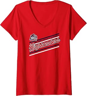 Womens New Jersey Institute of Technology Highlanders Perform Red V-Neck T-Shirt