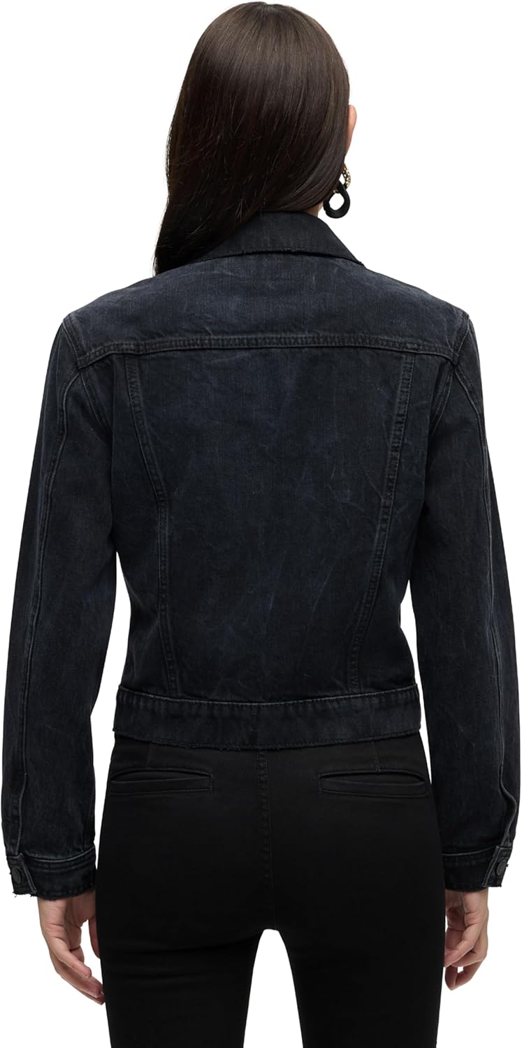 HUDSON womens Cinched Waist Denim Jacket - Image 3