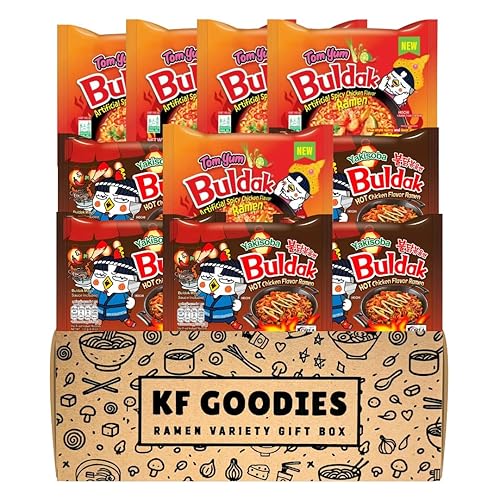 Miniatura 15 de Samyang Buldak - Sopa de fideos coreanos, salteados, de pollo picante (10, carbonara y Jjajang)