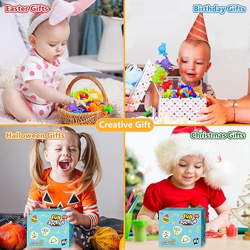 Miniatura 8 de Juguete con ventosa para bebés de 3 años, juguetes de succión, 40 piezas de juguetes de baño para niños de 4 a 8 años, juguetes de construcción de