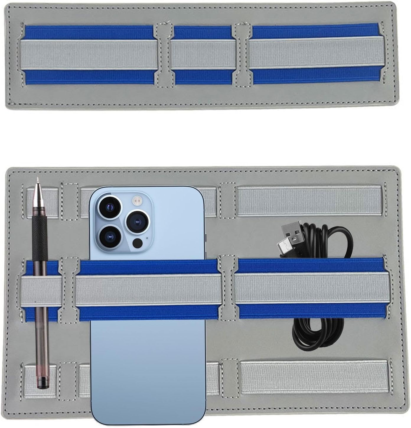 Bvizyelck Tech Travel Organizer, Portable Tech Organizer For Laptops, Travel Friendly, Multi-Functional Slim Adhesive Laptop Tech Organizer For Laptop & Notebook