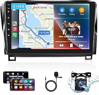 2G+32G Android Car Stereo for Toyota Sequoia 2008-2019/ for Toyota Tundra 2007-2013 with Wireless Carplay with WiFi GPS Navigation Radio Player Android Auto 10.1 Inch Touchscreen Audio Backup Camera