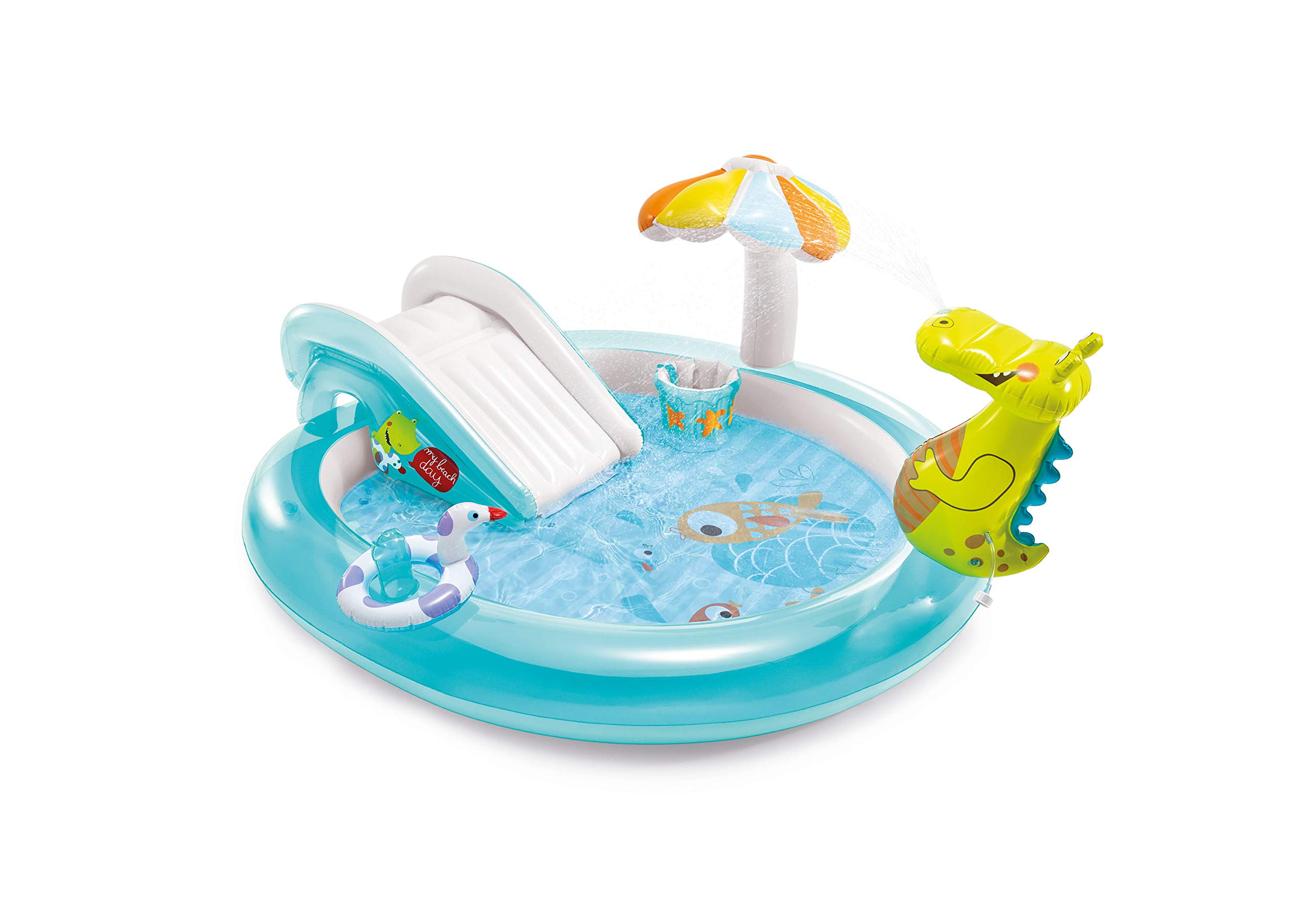 Intex Aire de Jeux Alligator & gonfleur a Main 0.9 litres