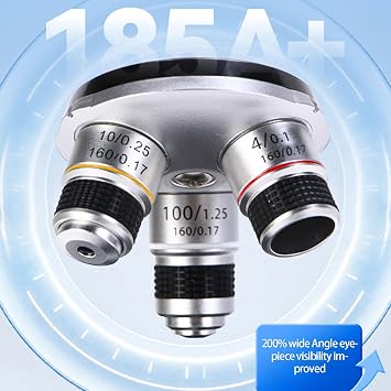 Microscope for Adults Kids, 40X-2000X Biological with Slides, Microscopes for Kids Students Home School Lab Binocular with Slides