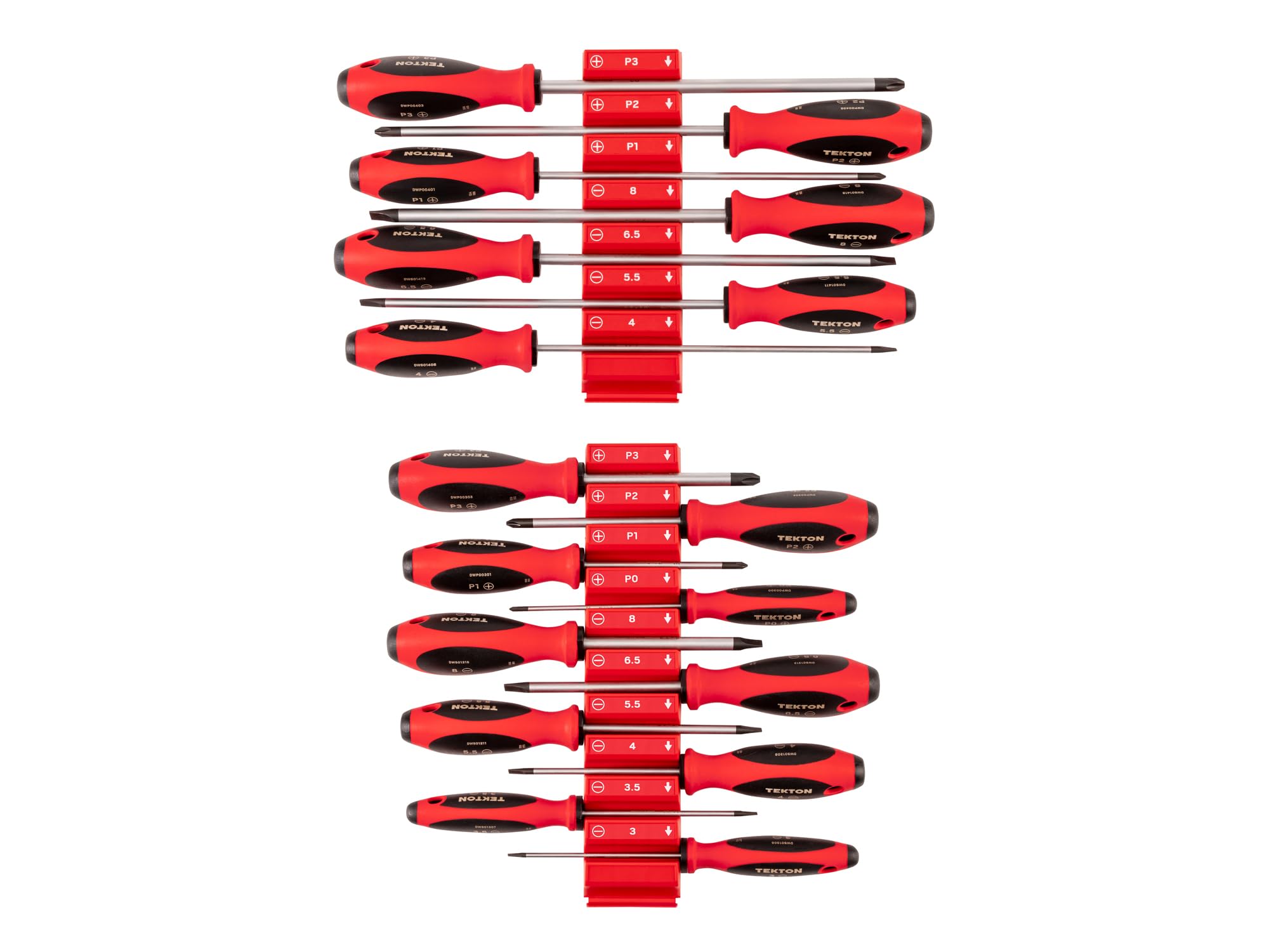 TEKTON Phillips and Slotted Screwdriver Set, 17-Piece | DWZ90127