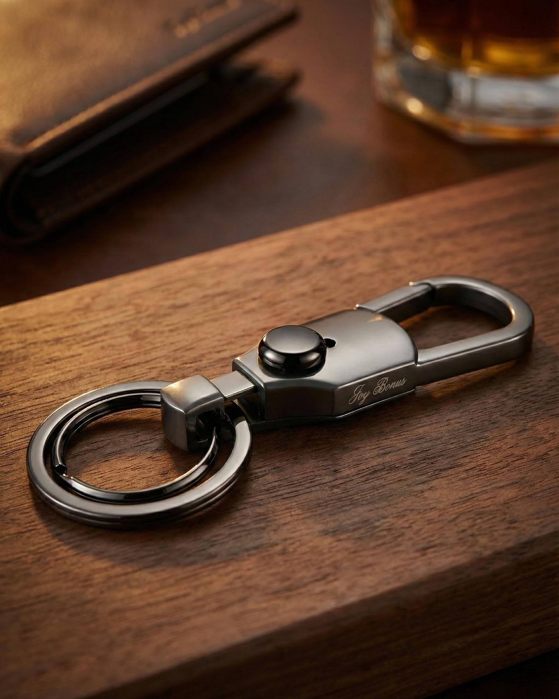 Amazon.co.jp: [Joy Bonus] ダブルリング カラビナ キーホルダー 車